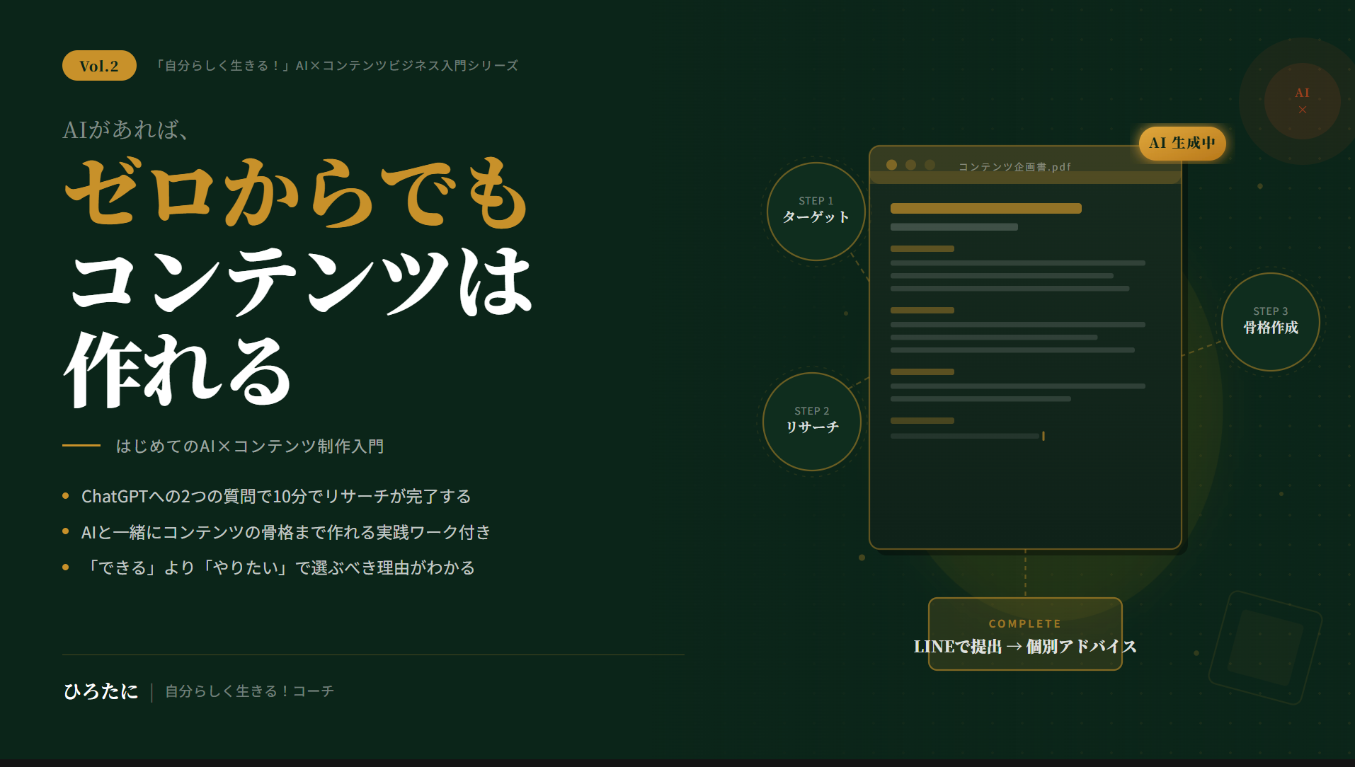 AIがあれば、ゼロからでもコンテンツは作れる